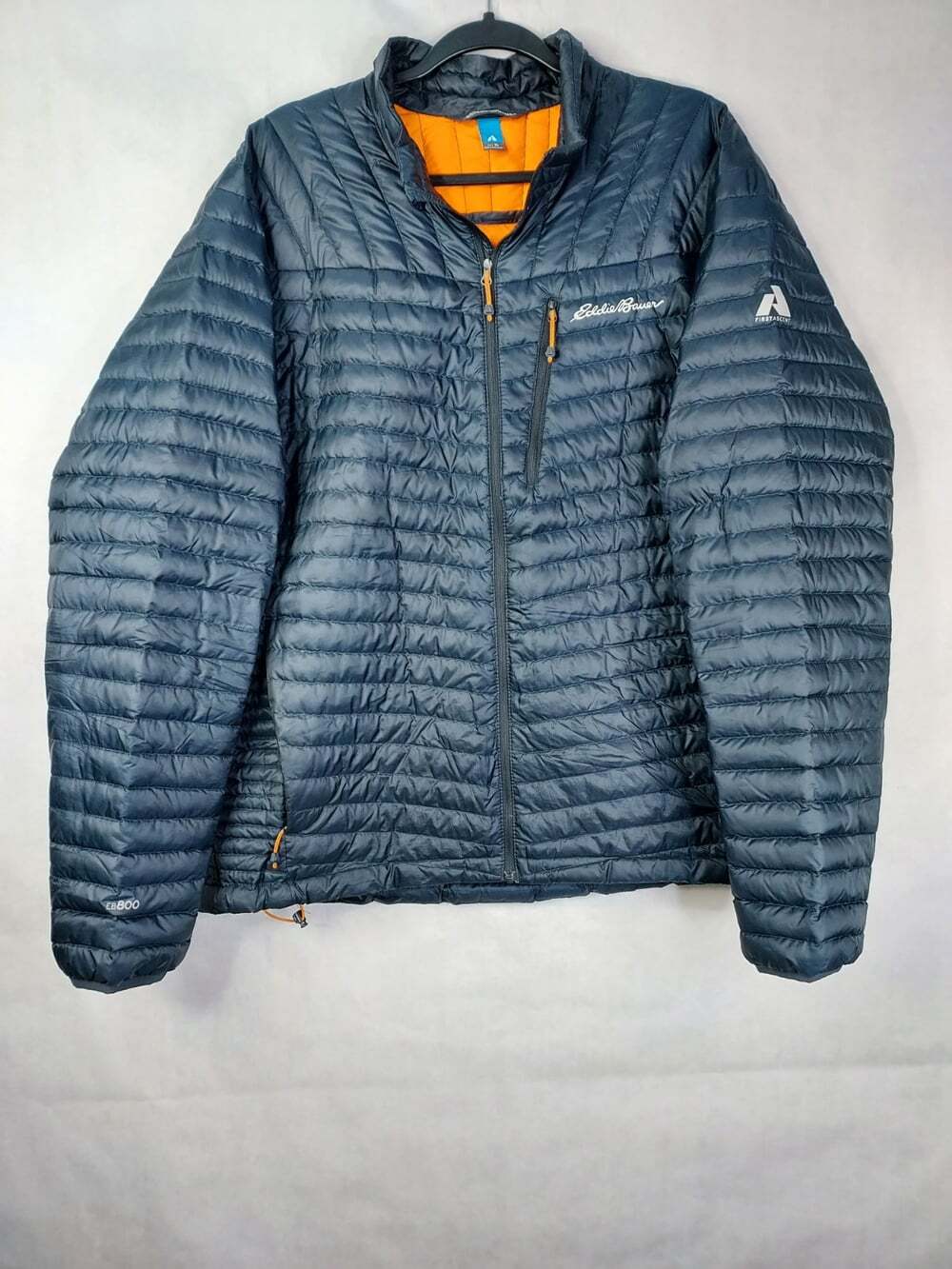 Eddie Bauer First Ascent Down Puffer Jacket Men's XL Blue EB800 Pertex Quantum